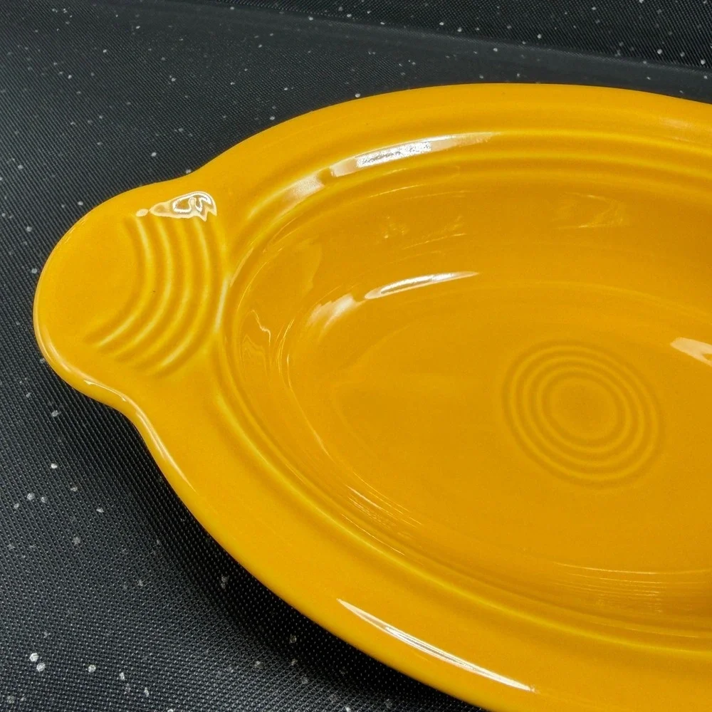 Fiesta Marigold Individual Oval Casserole Dish 9 Inch 587333 Yellow Ceramic MCM